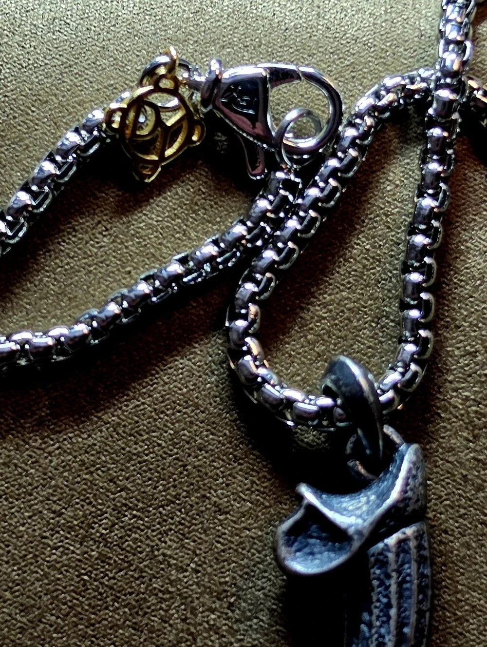 David Yurman Sterling Silver Claw Amulet On A 22
